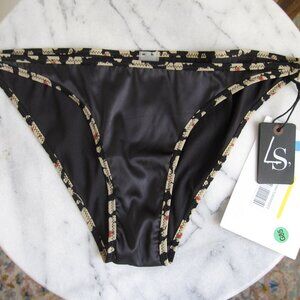 NWT Love Stories Panties Underwear 1 XS S Small Black Taupe Red Shelby Briefs